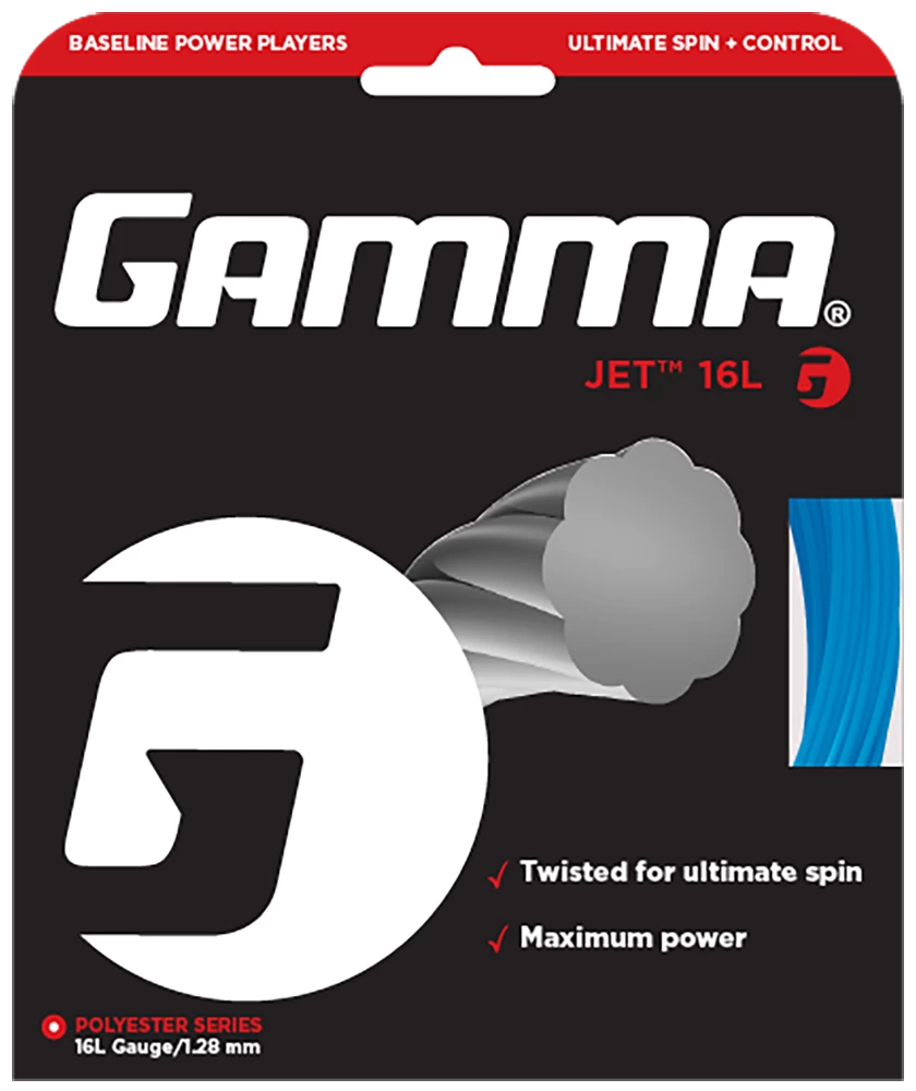 Gamma Jet 16L Tennis String (Blue) 3 Gamma Jet 16L Tennis String (Blue)