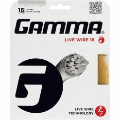 Gamma Live Wire 16 Tennis String (Natural)