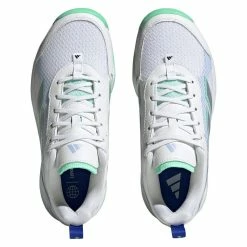 Adidas AvaFlash Women's Tennis Shoe (White/Blue) 10 Adidas AvaFlash Women's Tennis Shoe (White/Blue) -Gamma Shop HP5272 3 FOOTWEAR Photography TopPortraitView transparent 1 1024x1024