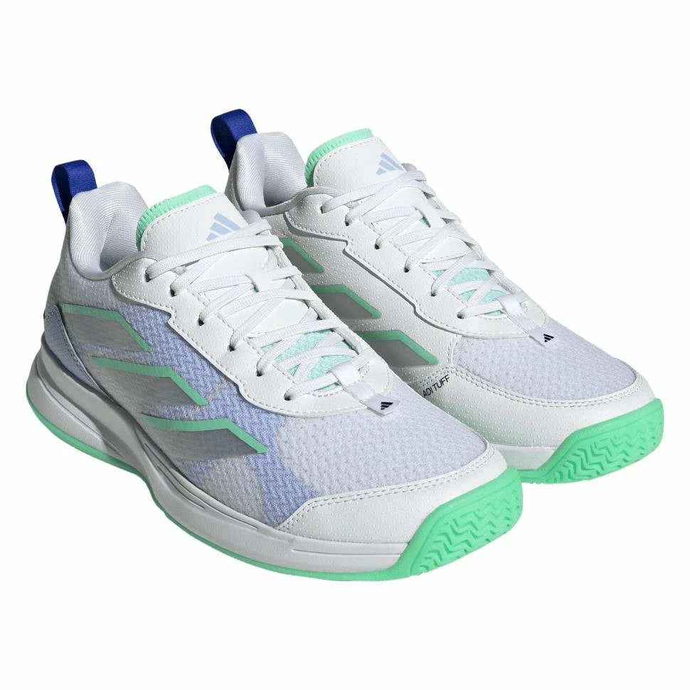 Adidas AvaFlash Women's Tennis Shoe (White/Blue) 7 Adidas AvaFlash Women's Tennis Shoe (White/Blue) - Image 5
