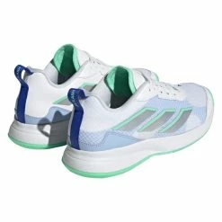 Adidas AvaFlash Women's Tennis Shoe (White/Blue) 13 Adidas AvaFlash Women's Tennis Shoe (White/Blue) -Gamma Shop HP5272 7 FOOTWEAR Photography BackLateralTopView transparent 1 1024x1024