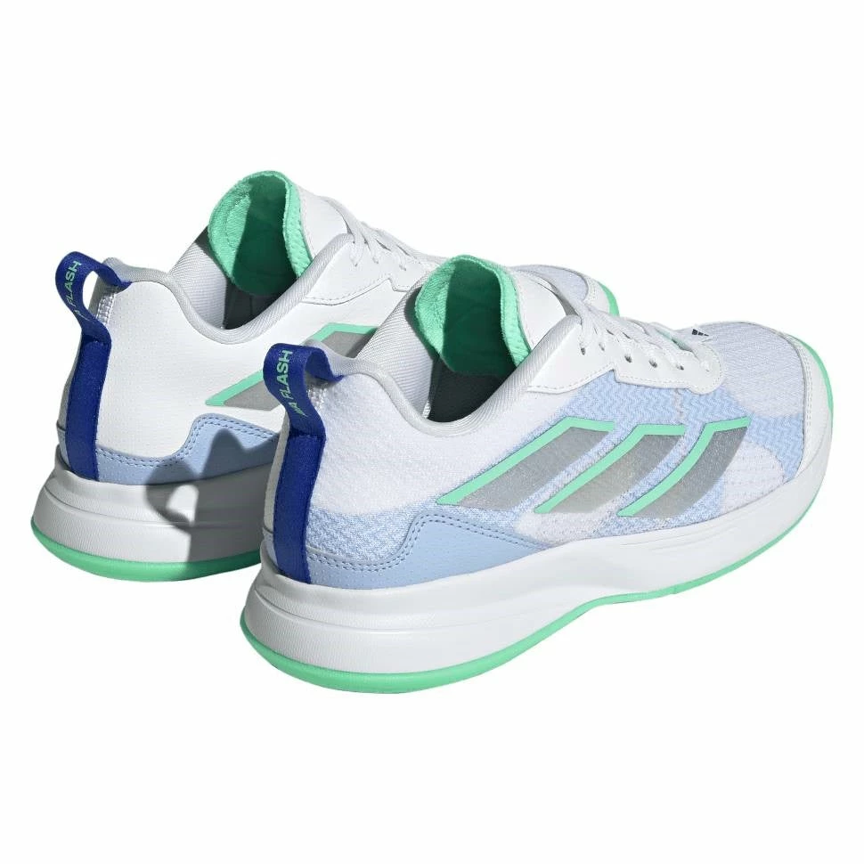 Adidas AvaFlash Women's Tennis Shoe (White/Blue) 8 Adidas AvaFlash Women's Tennis Shoe (White/Blue) - Image 6