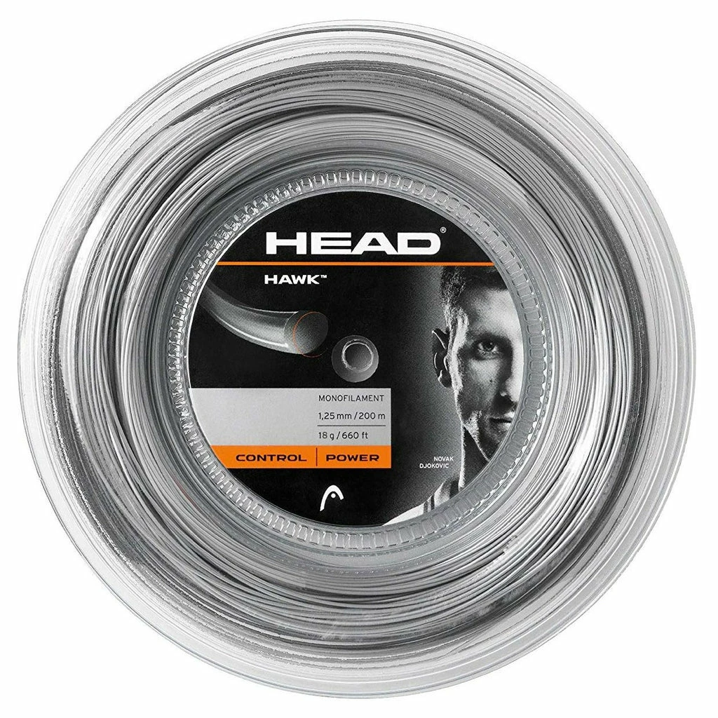 Head Hawk 18 Tennis String Reel (Silver) 3 Head Hawk 18 Tennis String Reel (Silver)