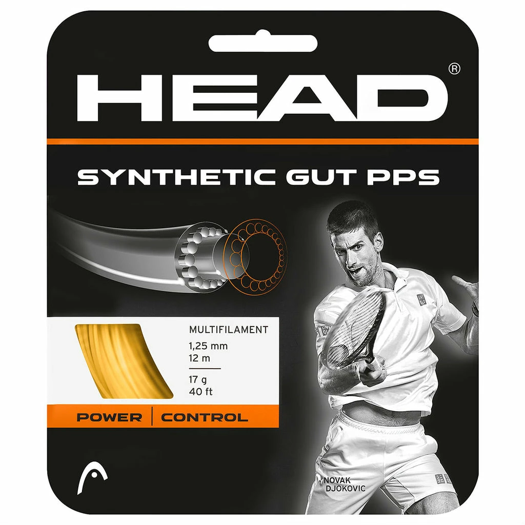 Head Synthetic Gut 17 PPS Tennis String (Gold) 3 Head Synthetic Gut 17 PPS Tennis String (Gold)
