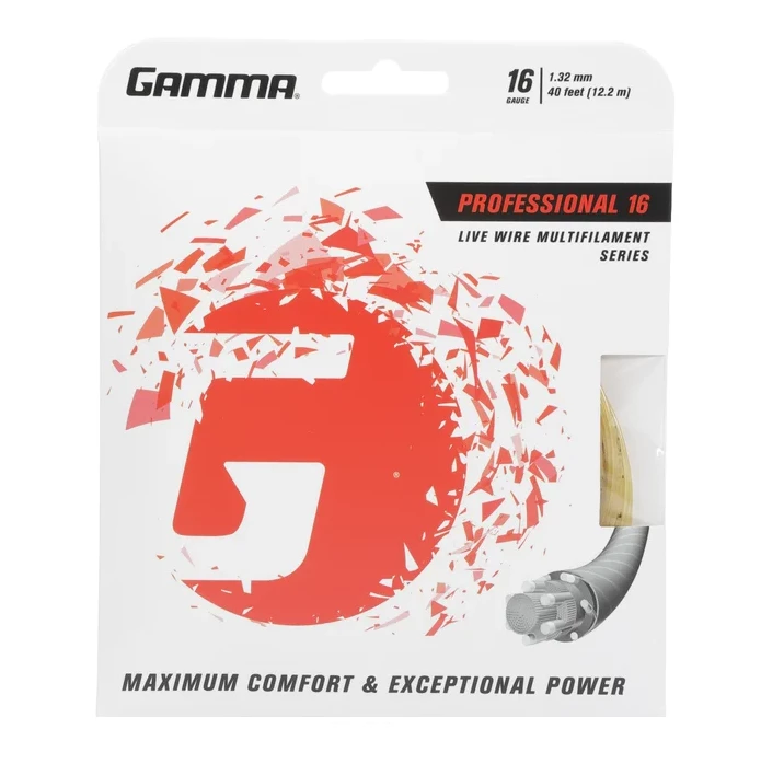 Gamma Live Wire Professional 16 Tennis String (Natural) 3 Gamma Live Wire Professional 16 Tennis String (Natural)