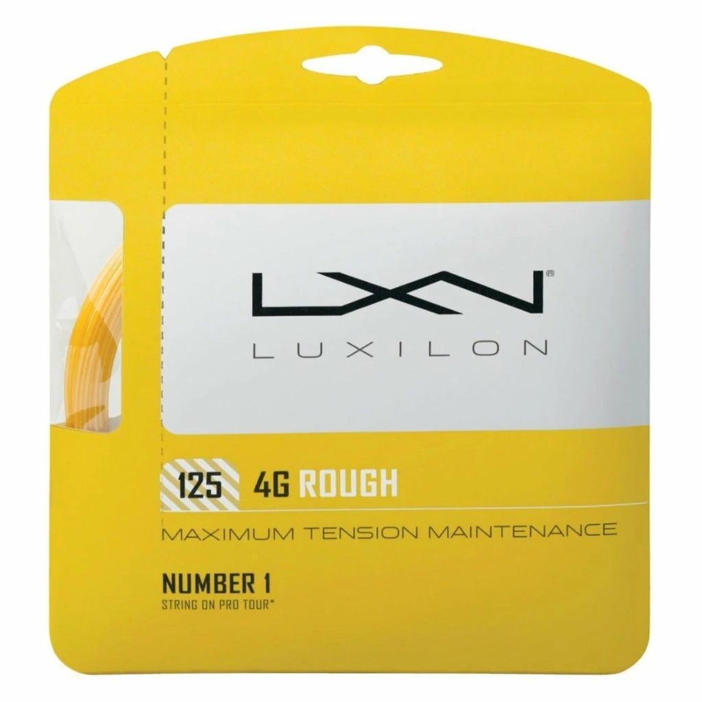 Luxilon 4G Rough 16L Tennis String (Gold) 3 Luxilon 4G Rough 16L Tennis String (Gold)