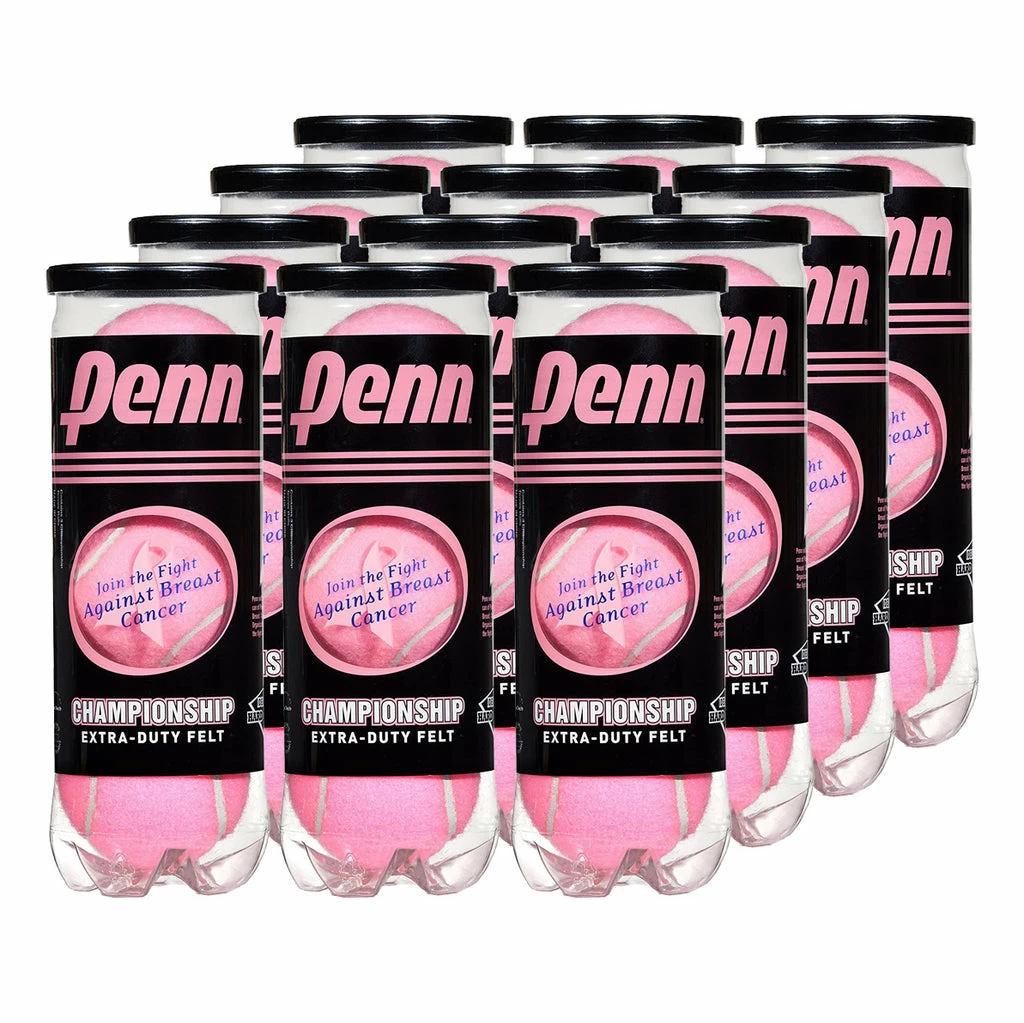Penn Championship Pink Tennis Balls - 12 Can Case 3 Penn Championship Pink Tennis Balls - 12 Can Case