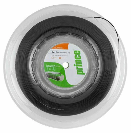 Prince Synthetic Gut 16 Duraflex Tennis String Reel (Black) 3 Prince Synthetic Gut 16 Duraflex Tennis String Reel (Black)