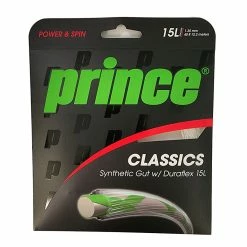 Prince Synthetic Gut 15L Duraflex Tennis String (White) -Gamma Shop Prince Synthetic Gut Duraflex 15L White 1024x1024