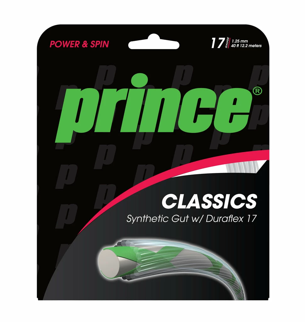 Prince Synthetic Gut 17 Duraflex Tennis String (White) 4 Prince Synthetic Gut 17 Duraflex Tennis String (White) - Image 2