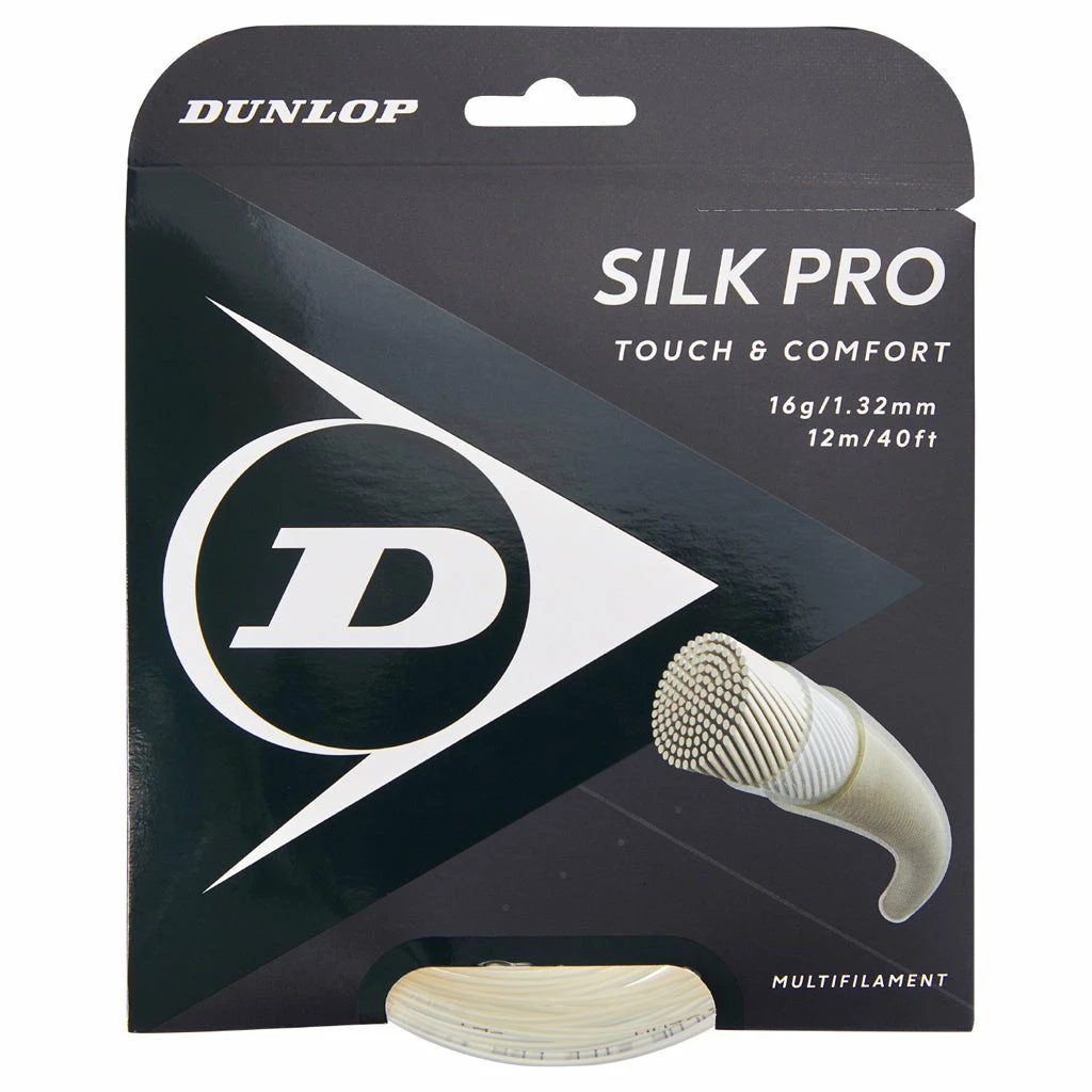 Dunlop Silk Pro 16 G Tennis String (White) 3 Dunlop Silk Pro 16 G Tennis String (White)