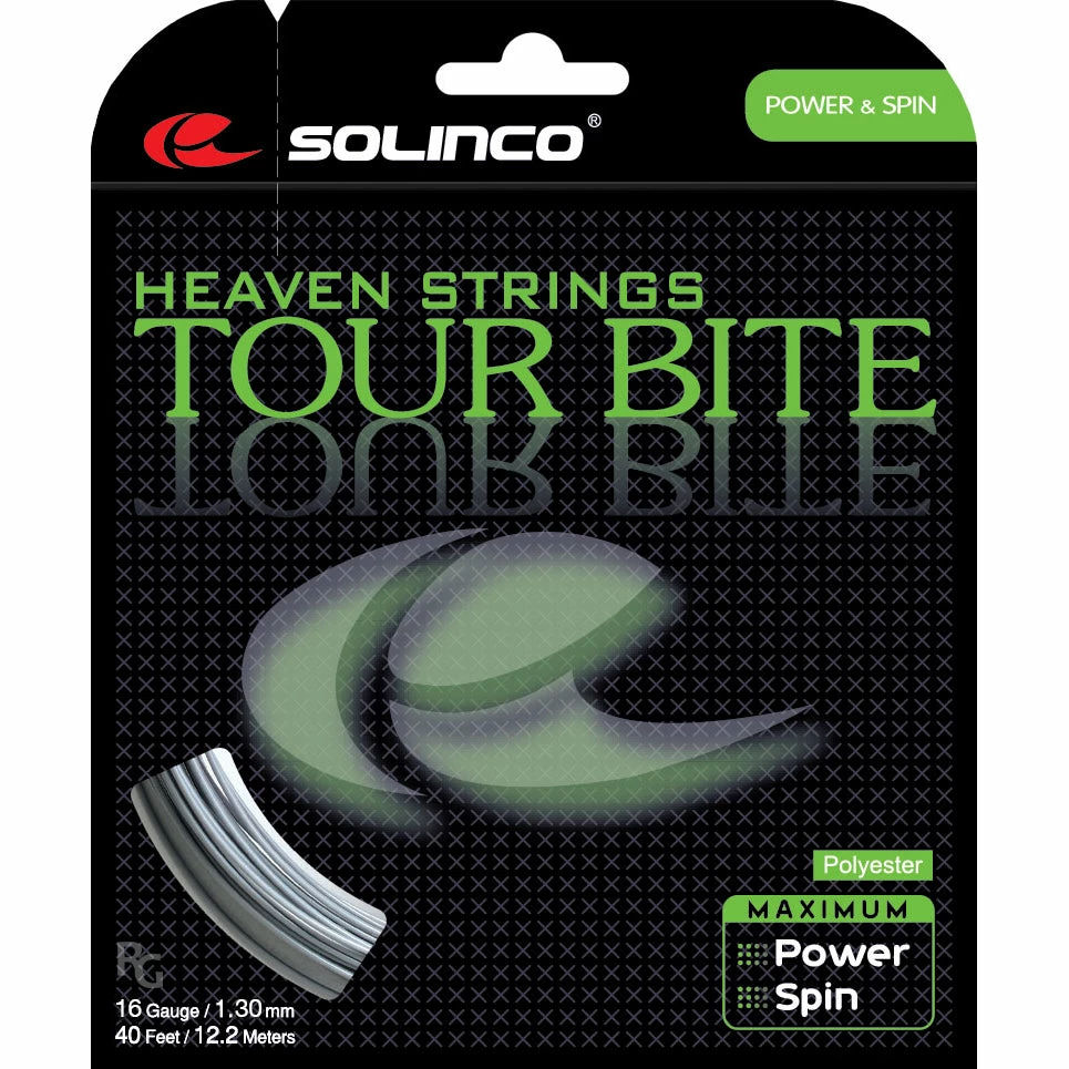 Solinco Tour Bite 16 Tennis String (Silver) 3 Solinco Tour Bite 16 Tennis String (Silver)