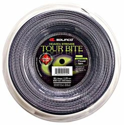 Solinco Tour Bite Diamond Rough 16L Tennis String Reel (Silver)