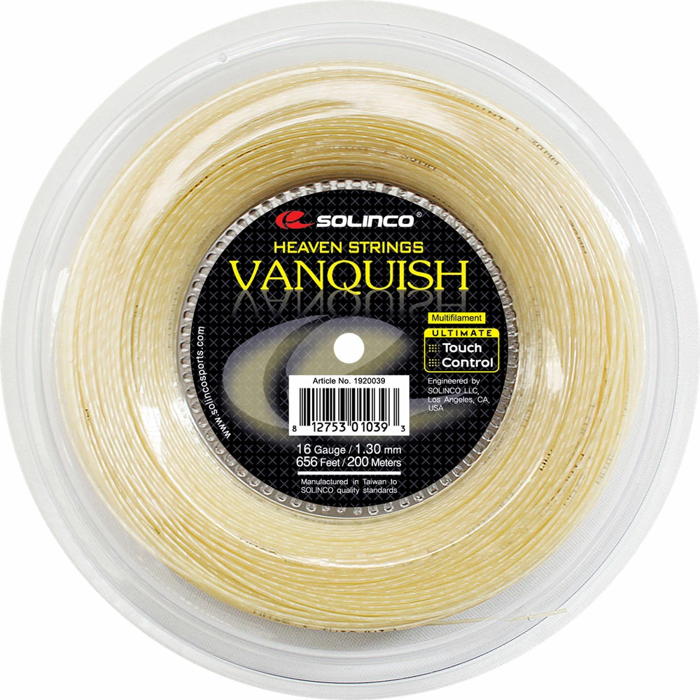 Solinco Vanquish 16 Tennis String Reel (Natural) 3 Solinco Vanquish 16 Tennis String Reel (Natural)