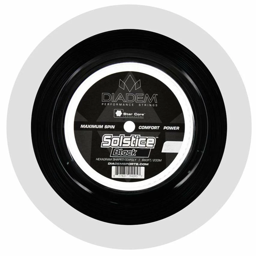 Diadem Solstice Black 18 Tennis String Reel (Black) 3 Diadem Solstice Black 18 Tennis String Reel (Black)