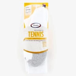 Thorlo Unisex Tennis Light Cushion Crew Socks (White) -Gamma Shop T1CXU White 5 1024x1024