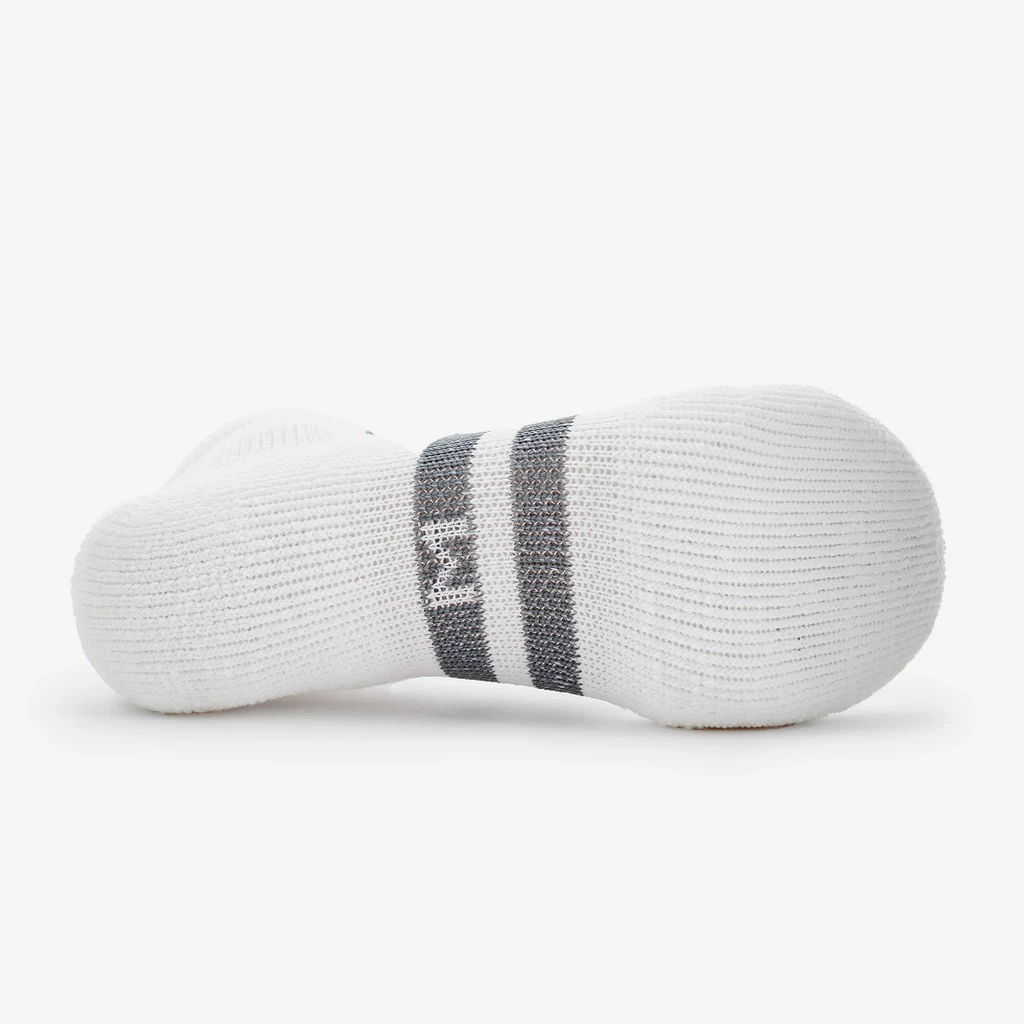 Thorlo Unisex Tennis Moderate Cushion Low Cut Socks (White) 4 Thorlo Unisex Tennis Moderate Cushion Low Cut Socks (White) - Image 2