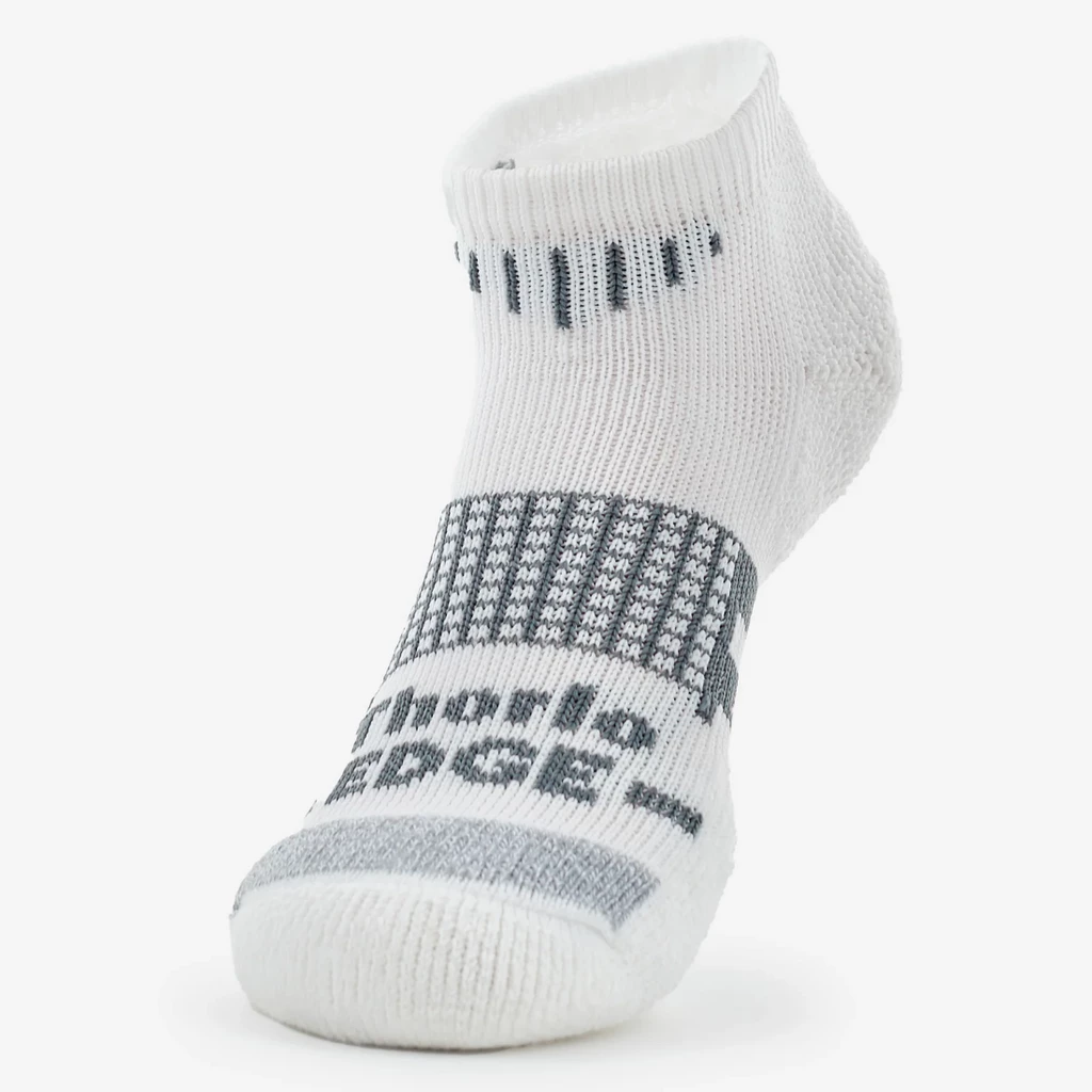 Thorlo Unisex Tennis Moderate Cushion Low Cut Socks (White) 3 Thorlo Unisex Tennis Moderate Cushion Low Cut Socks (White)