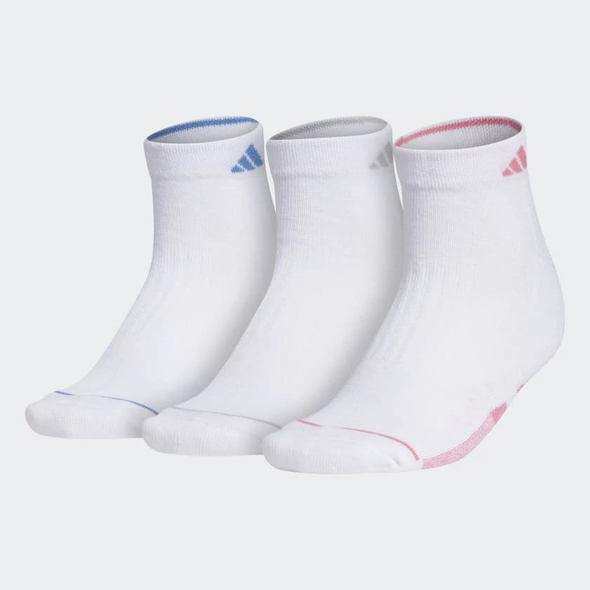 Adidas Women's Cushioned II Low-Cut Socks (White) 3 Adidas Women's Cushioned II Low-Cut Socks (White)