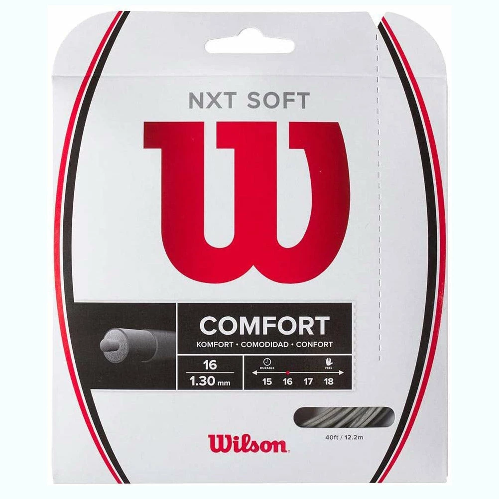 Wilson NXT Soft 16 Tennis String (Silver) 3 Wilson NXT Soft 16 Tennis String (Silver)