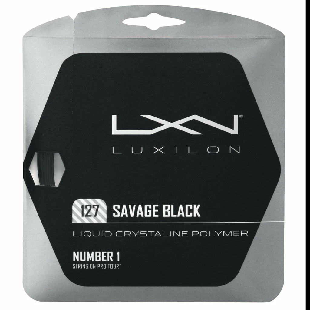 Luxilon Savage 16 Tennis String (Black) 3 Luxilon Savage 16 Tennis String (Black)