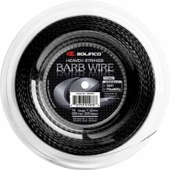 Solinco Barb Wire 16 Tennis String Reel (Black)