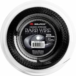 Solinco Barb Wire 17 Tennis String Reel (Black)