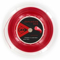 Dunlop Explosive Red 16 G Tennis String Reel (Red)