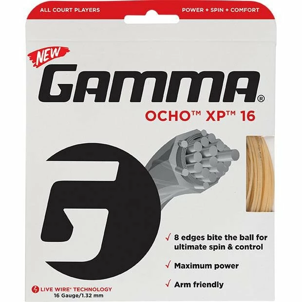 Gamma Ocho XP 16 Tennis String (Natural) 3 Gamma Ocho XP 16 Tennis String (Natural)