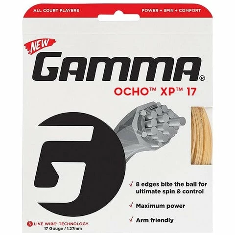 Gamma Ocho XP 17 Tennis String (Natural) 3 Gamma Ocho XP 17 Tennis String (Natural)