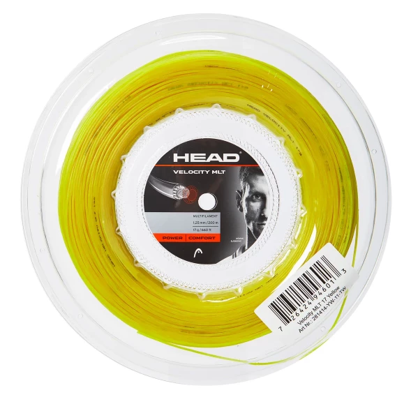 Head Velocity MLT 17 Tennis String Reel (Yellow) 3 Head Velocity MLT 17 Tennis String Reel (Yellow)