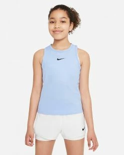 Nike Girls' Dri-FIT Victory Tank (Aluminum/White)