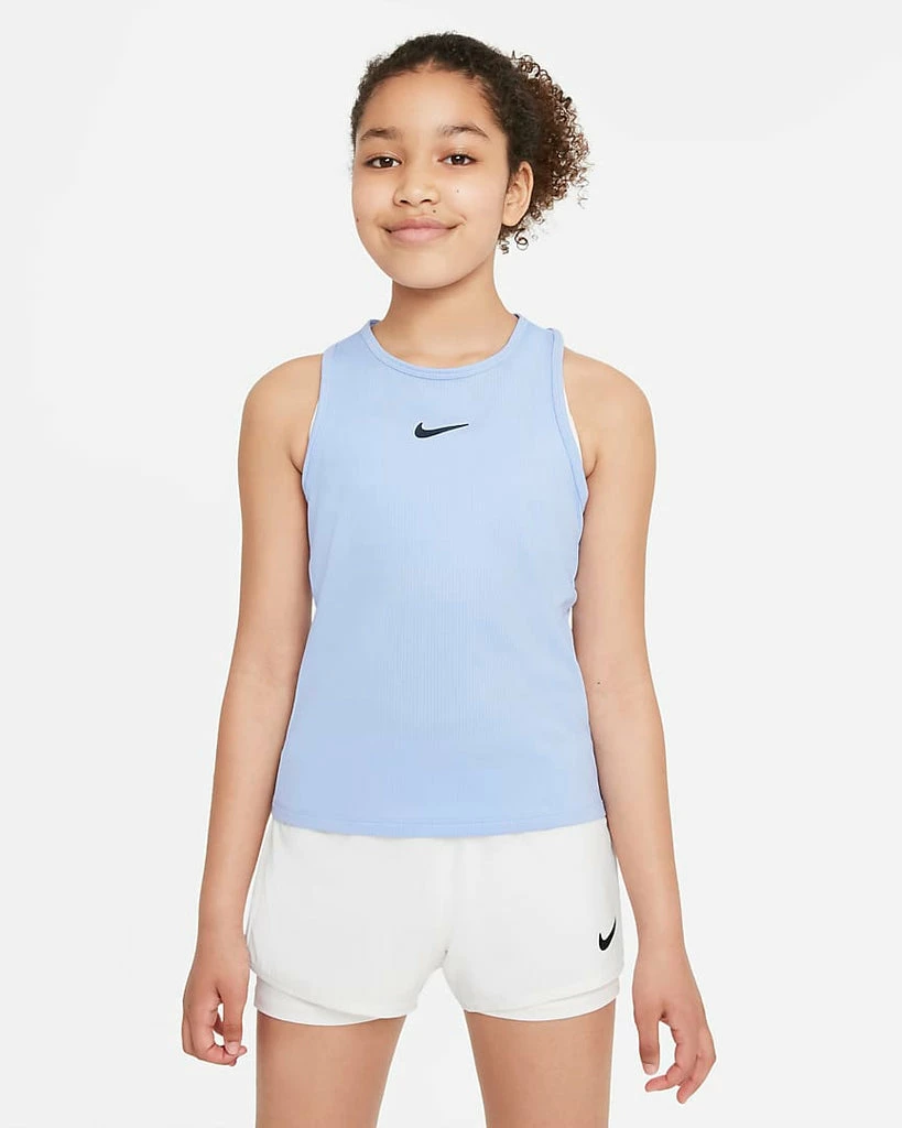 Nike Girls' Dri-FIT Victory Tank (Aluminum/White) 3 Nike Girls' Dri-FIT Victory Tank (Aluminum/White)