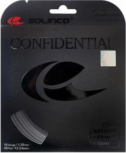 Solinco Confidential 16 Tennis String (Grey)