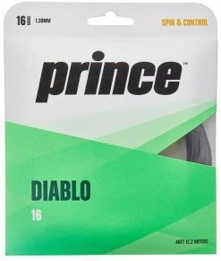 Prince Diablo 16 Tennis String (Silver)