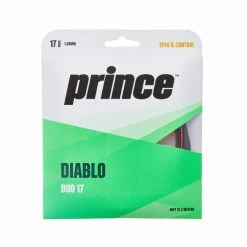 Prince Diablo Duo 17 Tennis String (Black/Red)
