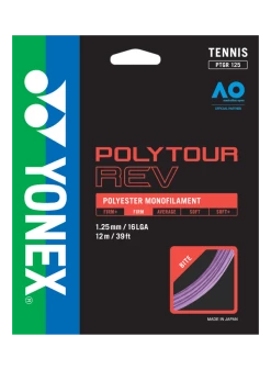 Yonex Poly Tour Rev 16L Tennis String (Purple)