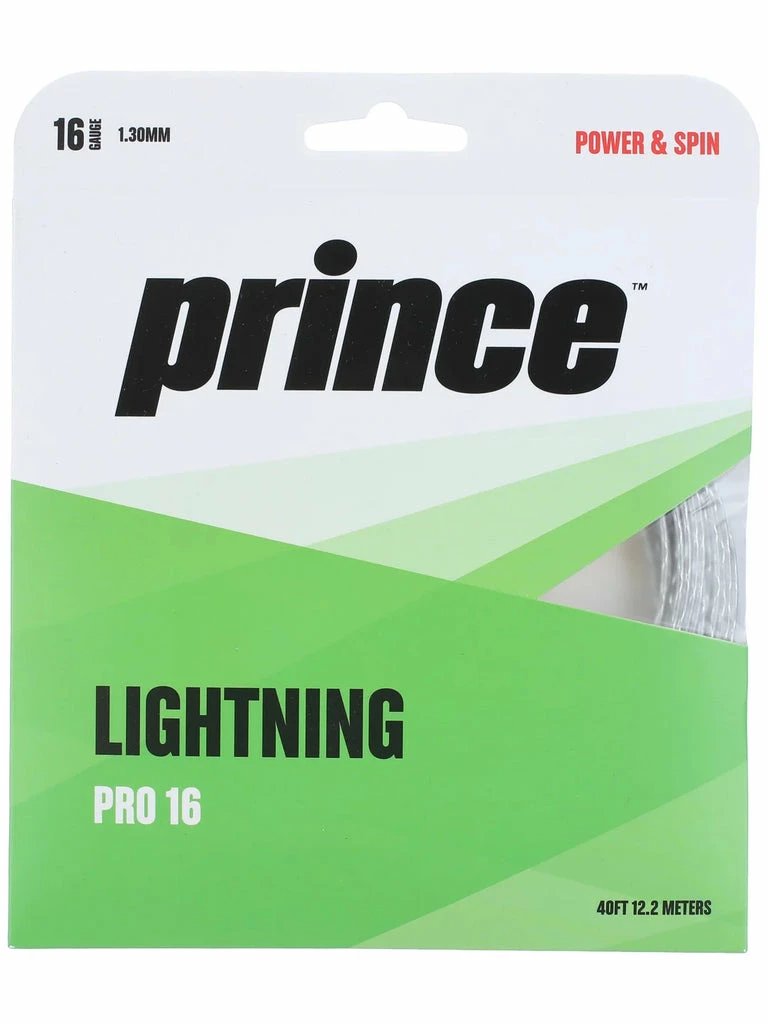Prince Lightning Pro 16 Tennis String (Silver) 3 Prince Lightning Pro 16 Tennis String (Silver)