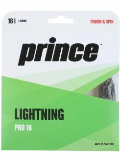 Prince Lightning Pro 16 Tennis String (Black)