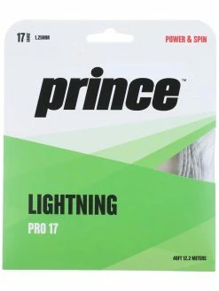 Prince Lightning Pro 17 Tennis String (Silver)