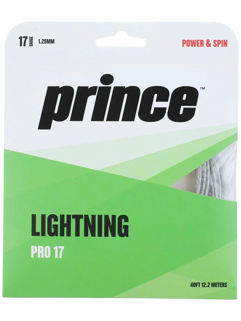 Prince Lightning Pro 17 Tennis String (Silver) 3 Prince Lightning Pro 17 Tennis String (Silver)