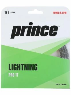 Prince Lightning Pro 17 Tennis String (Black)