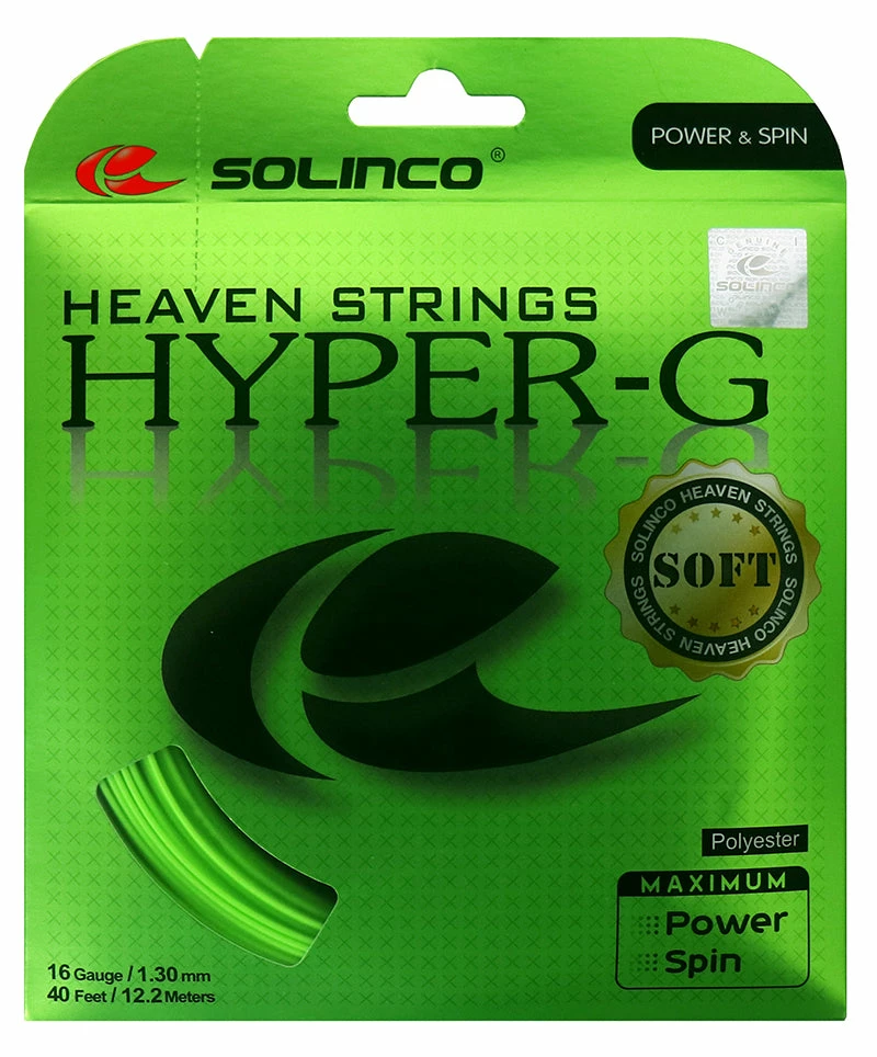 Solinco Hyper-G Soft 16 Tennis String (Green) 3 Solinco Hyper-G Soft 16 Tennis String (Green)