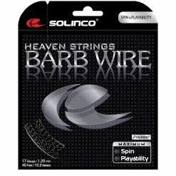 Solinco Barb Wire 17 Tennis String (Black)