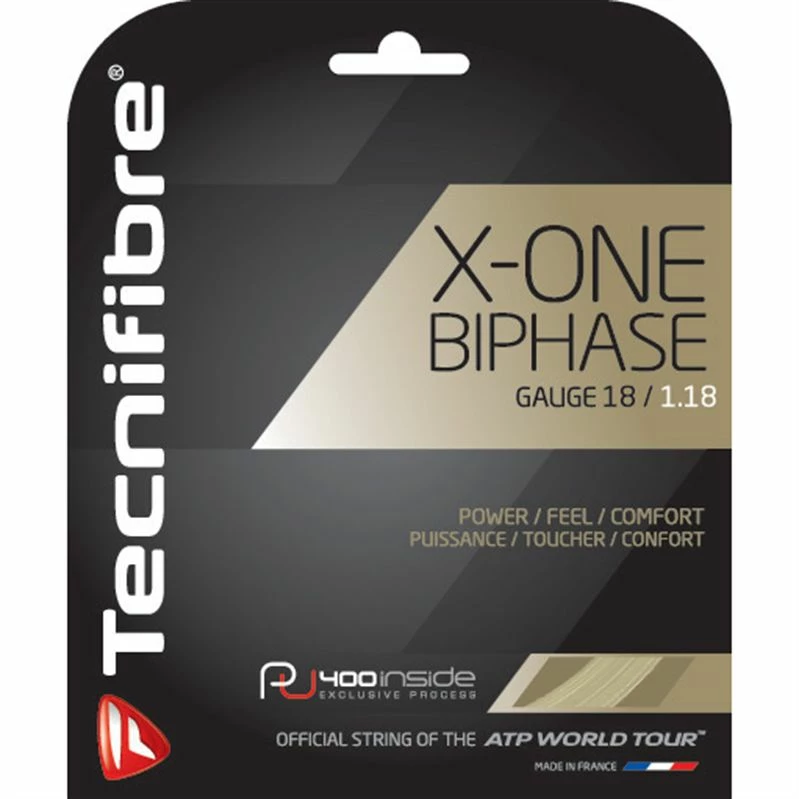 Tecnifibre X-One Biphase 18 Tennis String (Natural) 4 Tecnifibre X-One Biphase 18 Tennis String (Natural) - Image 2