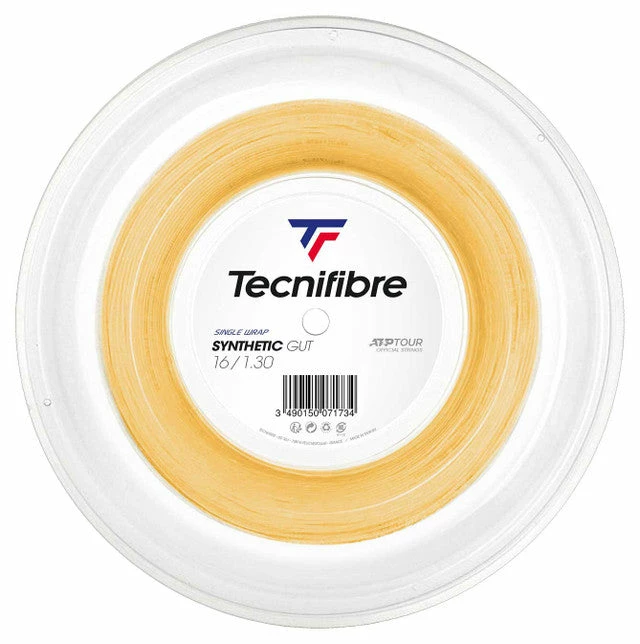 Tecnifibre Synthetic Gut 16 Tennis String Reel (Gold) 3 Tecnifibre Synthetic Gut 16 Tennis String Reel (Gold)