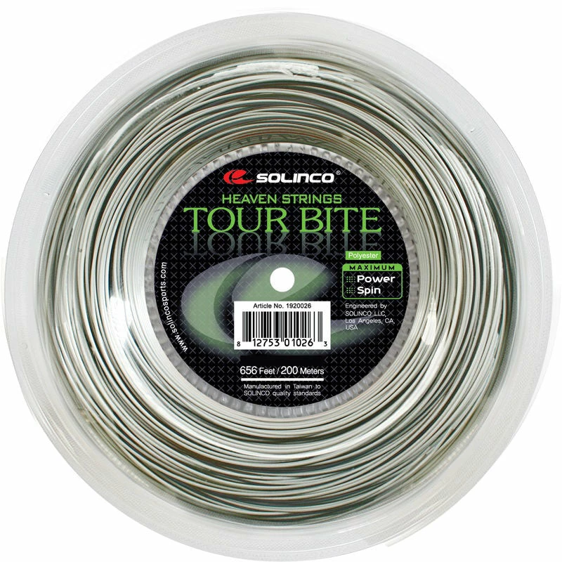Solinco Tour Bite 20 Tennis String Reel (Silver) 3 Solinco Tour Bite 20 Tennis String Reel (Silver)
