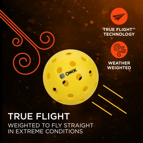 ONIX Pure 2 Outdoor Pickleball Single Ball (Yellow) 3 ONIX Pure 2 Outdoor Pickleball Single Ball (Yellow) - Image 2